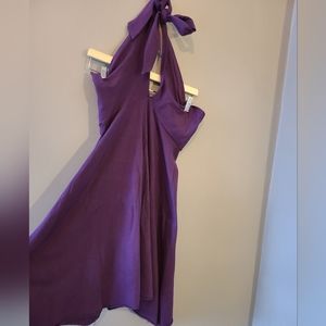 American Apparel Purple Multi-way Skater Dress - Size Large